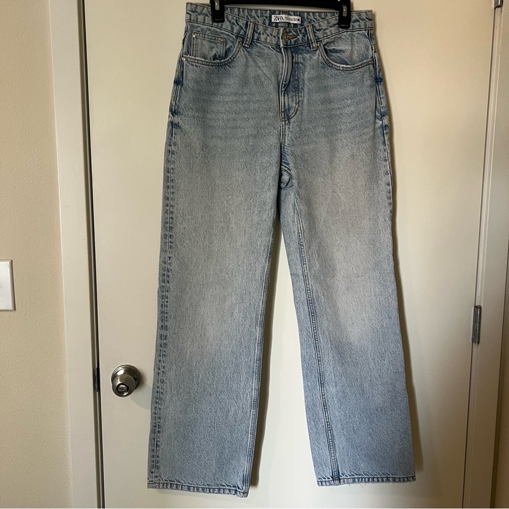 Zara Women's Denim Straight Leg Jeans